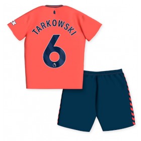 Everton James Tarkowski #6 Borta Kläder Barn 2023-24 Kortärmad (+ Korta byxor)